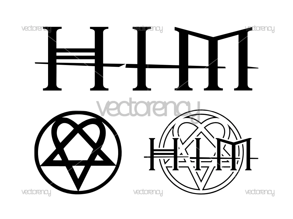 HIM Band Metal Rock Vector Logo