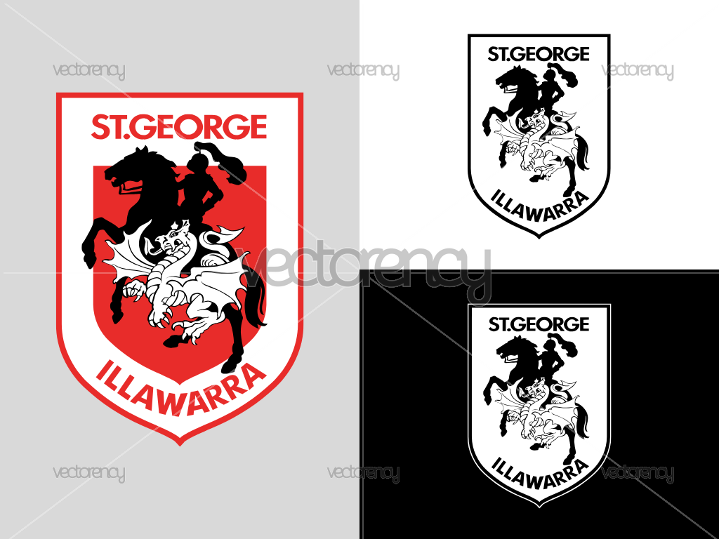 St. George Illawarra Dragons Logo SVG PNG