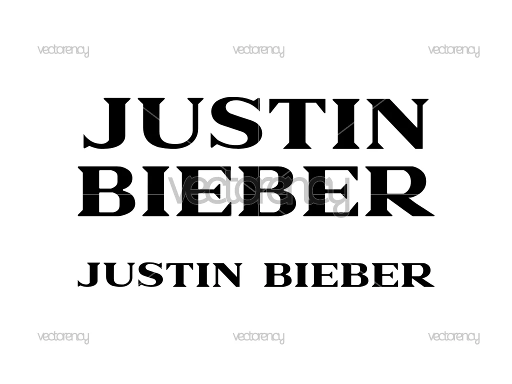 Justin Bieber Logo SVG PNG