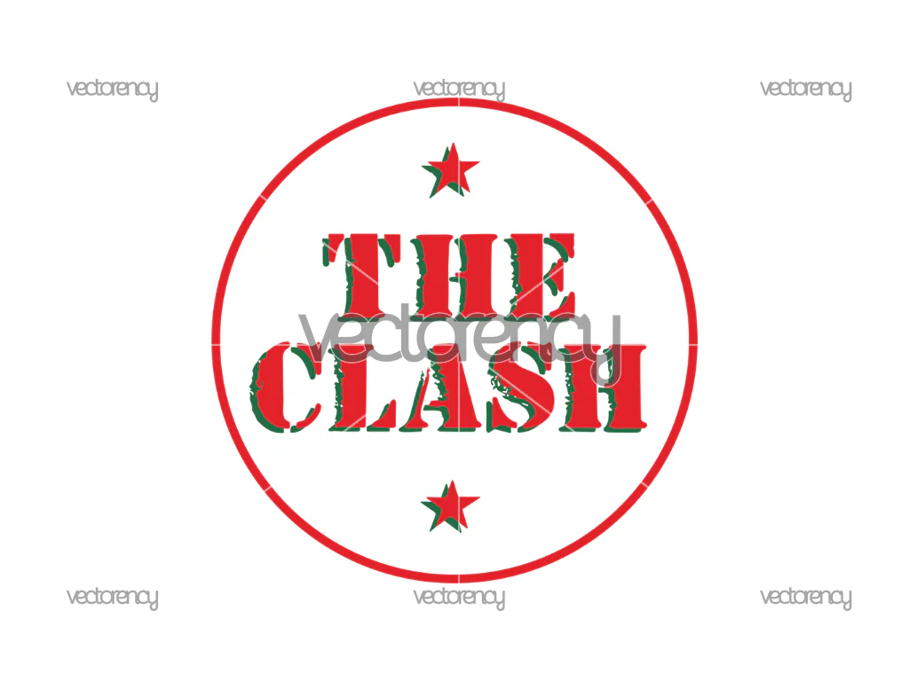 The Clash Rock Band Logo SVG Vector