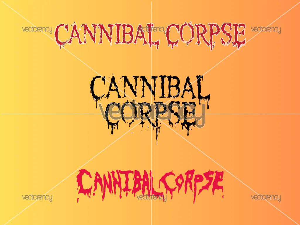 Cannibal Corpse Logo SVG Vector, Metal Band, Death Metal Logo PNG