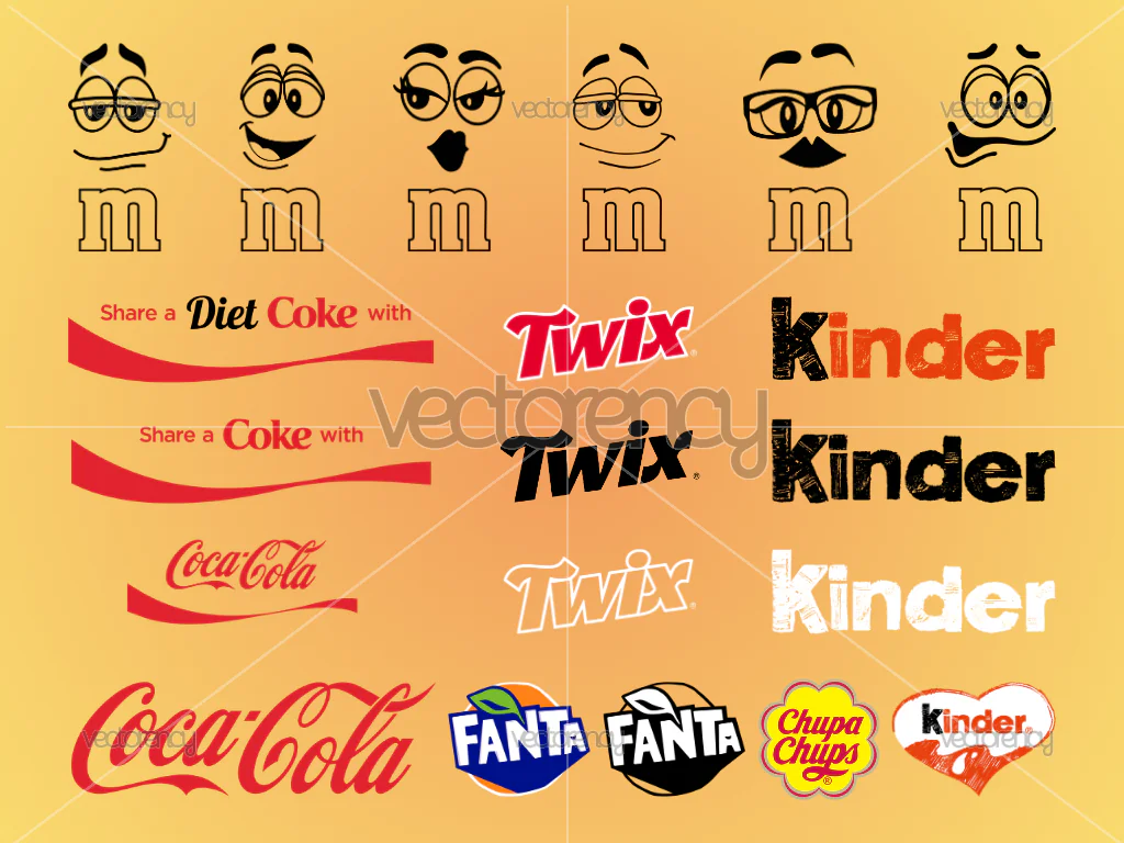 Snack Brand Logo SVG, Candy, Chocolate Bundle PNG