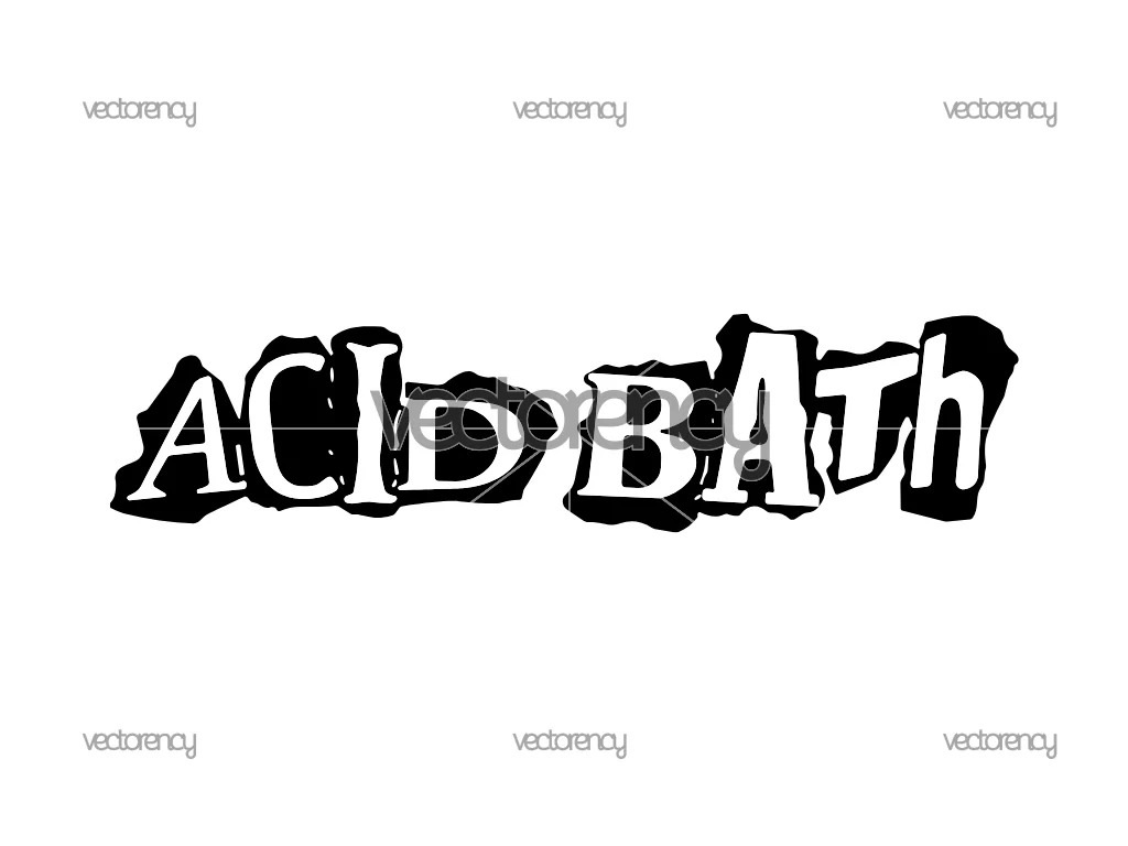 Acid Bath SVG Band Vector Logo PNG