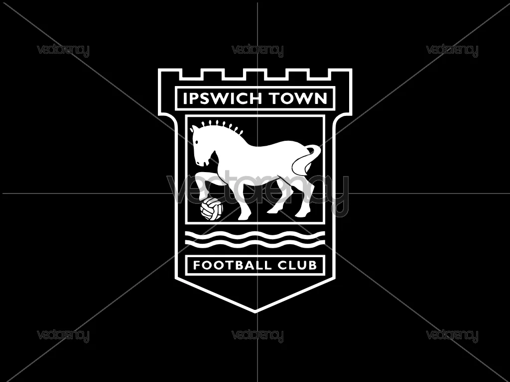 Free Ipswich Town White Logo