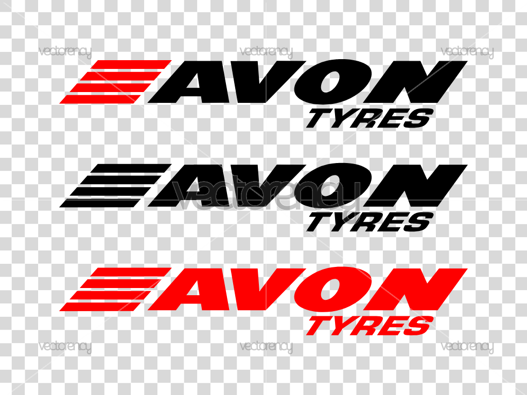 Avon Tyres Logo Vector PNG Multicolor Transparent