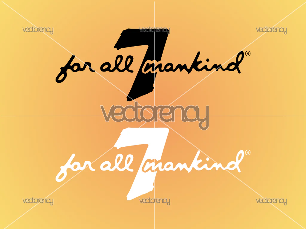 7 For All Mankind Logo SVG Vector PNG