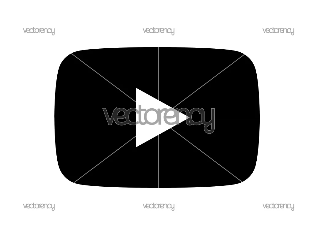 Youtube Symbol Black SVG Free