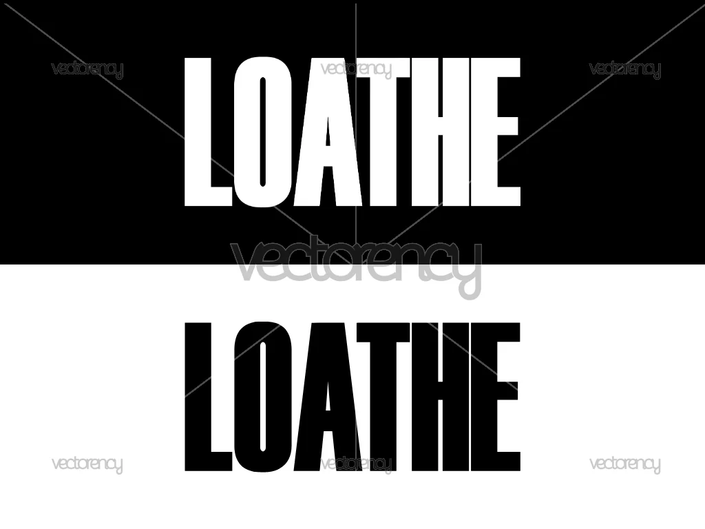 Loathe Band Heavy Metal Logo