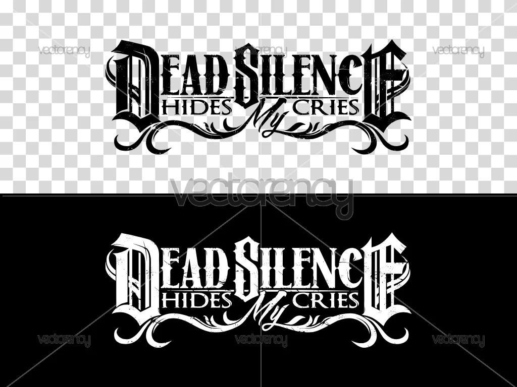 Dead Silence Hides My Cries Logo Band SVG PNG EPS Vector