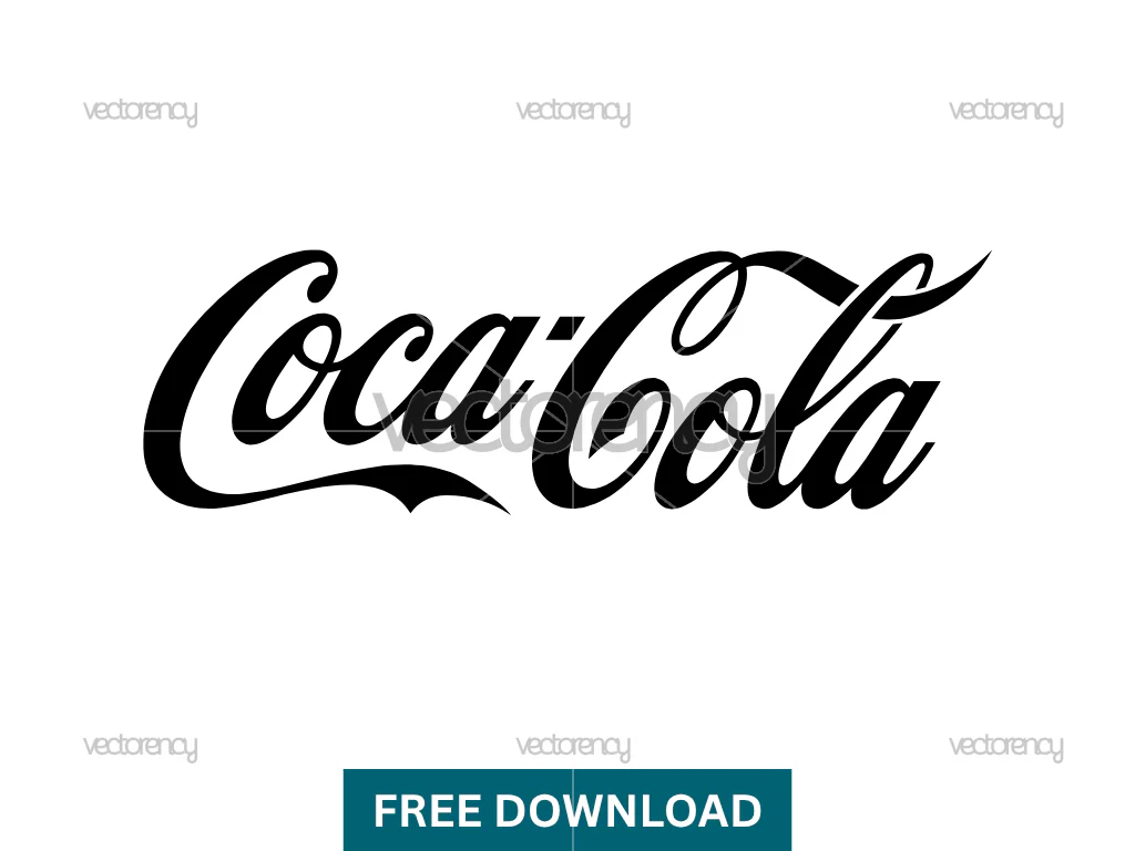 Coca Cola Logo SVG Black Free