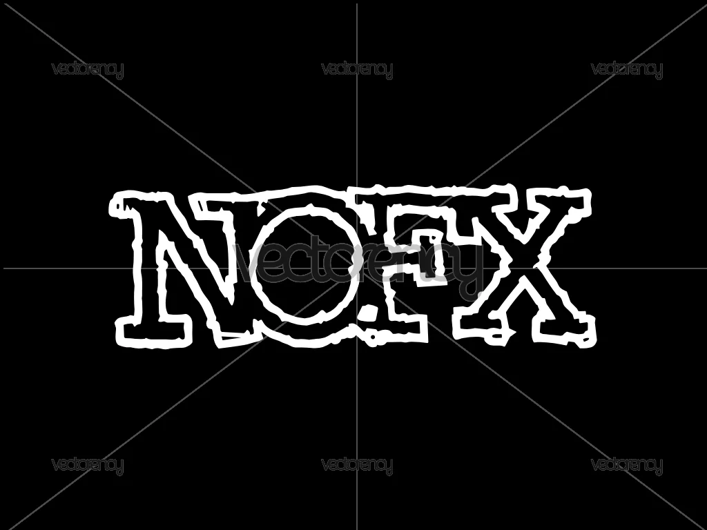 NOFX Band Logo White