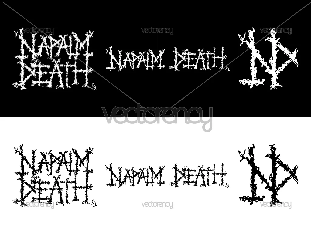 Napalm Death Logo Vector Font SVG PNG