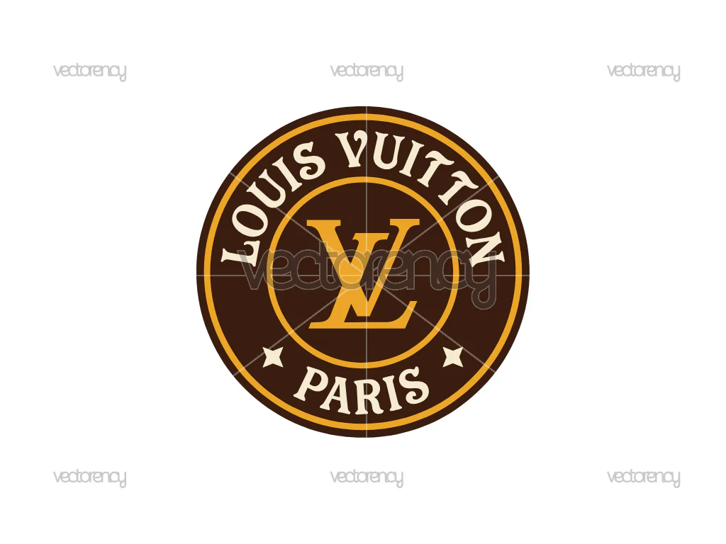 Louis Vuitton SVG Paris Circle Emblem Logo Retro PNG