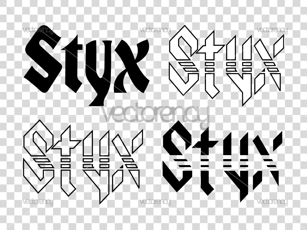 Styx Band Logo Vector Image PNG