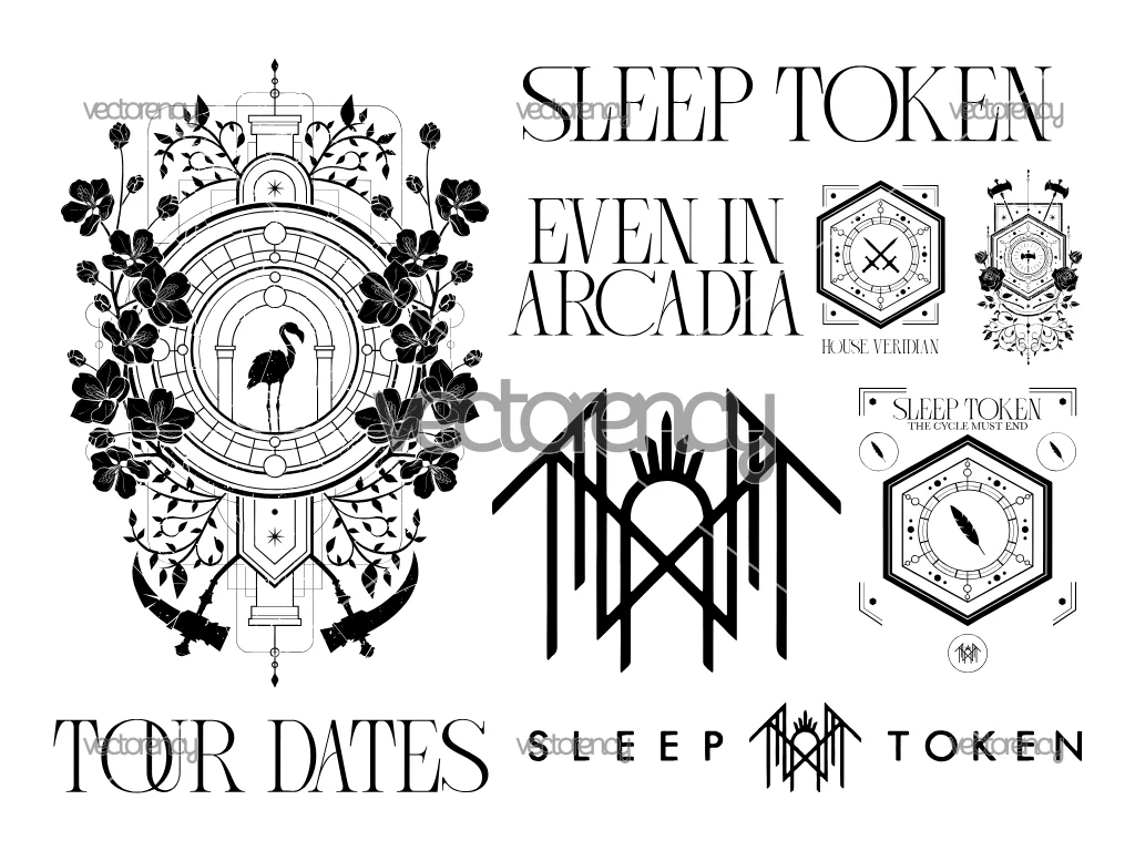 Sleep Token Vector SVG File PNG Multi Colors