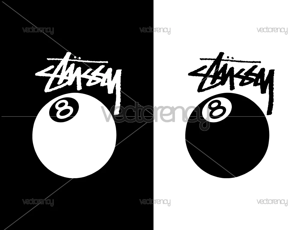 Stussy 8 Ball Design SVG