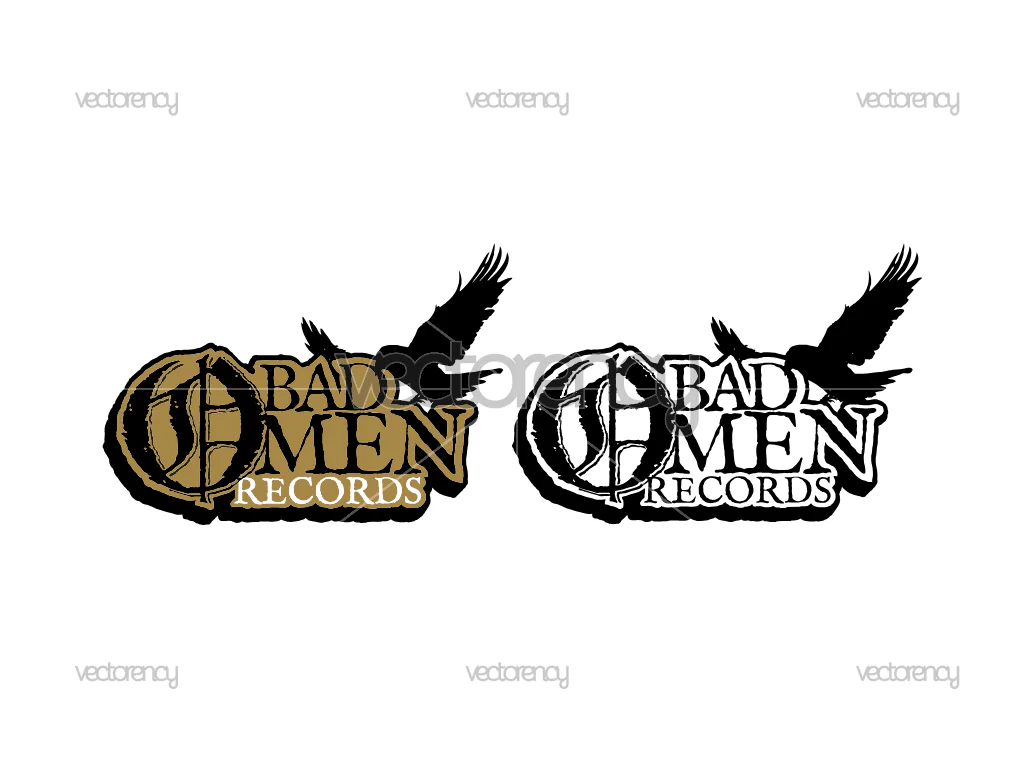 Bad Omen Records Logo Vector