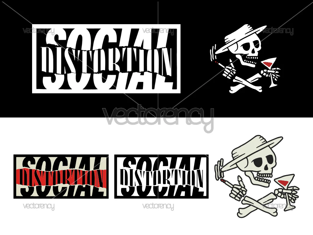 Social Distortion Band Logo SVG PNG