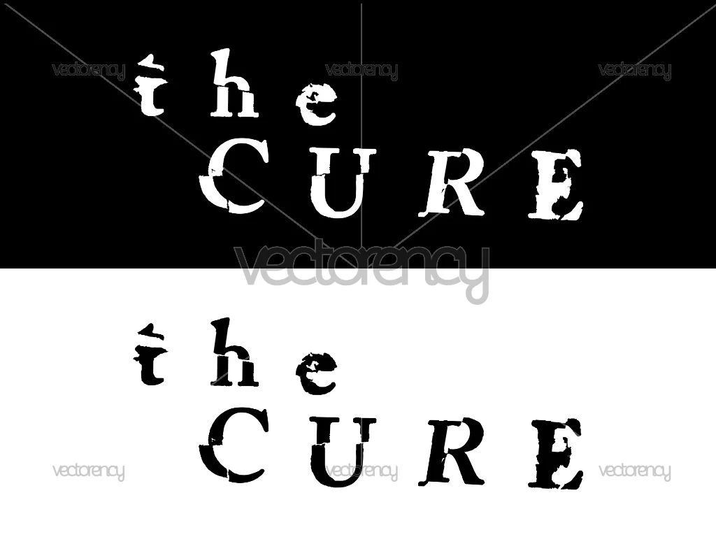The Cure Band Logo Vector SVG PNG DXF