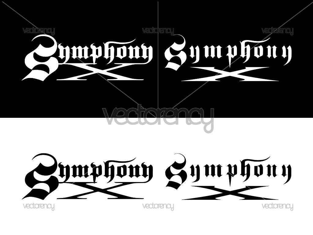 Symphony X Band Logo SVG Vector Cut File