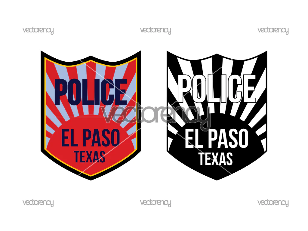 Police El Paso Texas Logo SVG PNG EPS