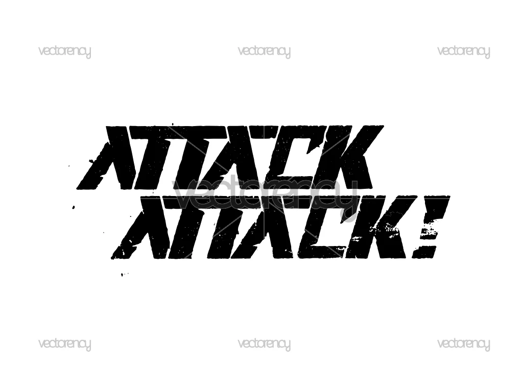 Attack Attack Band Logo Vector