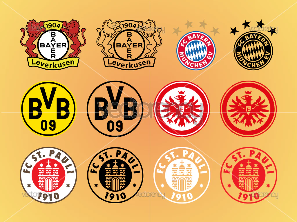 German Bundesliga Logo Stock SVG Vector