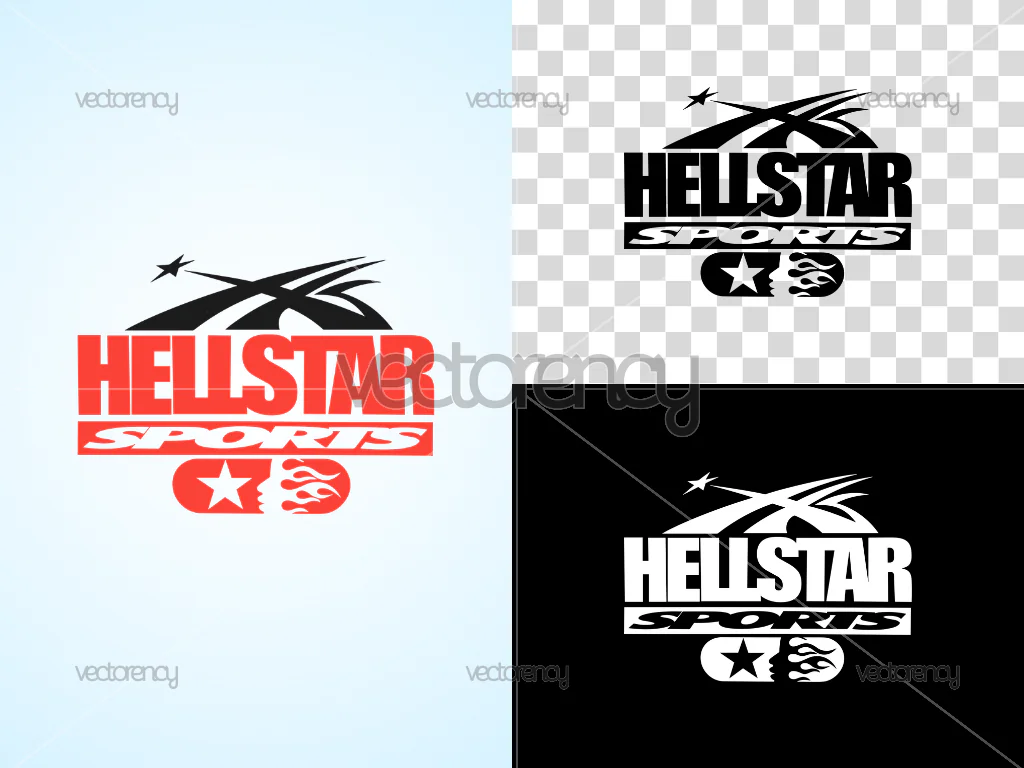 Hellstar Sports Logo Vector PNG Multicolor