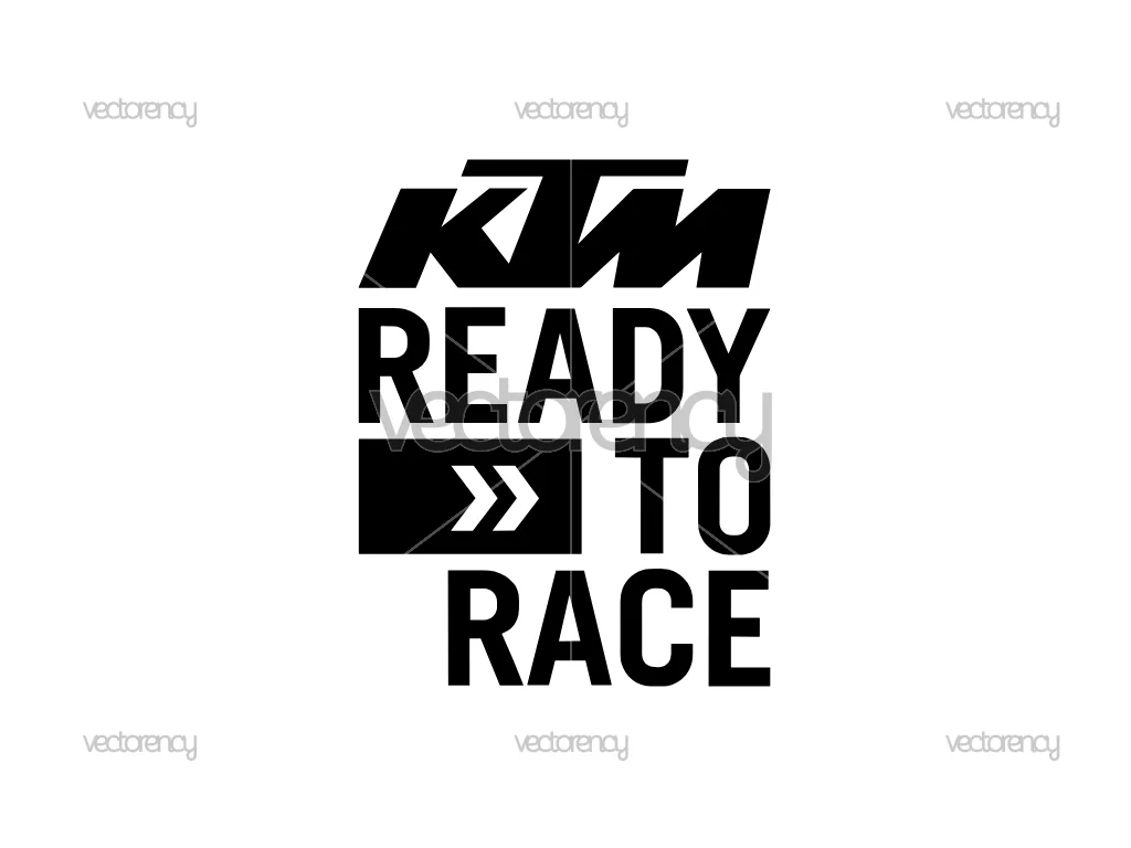 KTM Ready to Race Logo SVG DXF PNG EPS