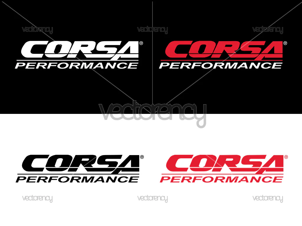 Corsa Performance Exhaust Logo SVG Vector and PNG
