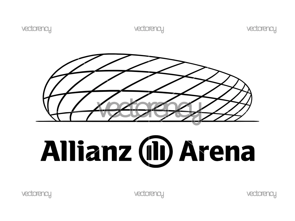 Allianz Arena SVG Vector Free Download