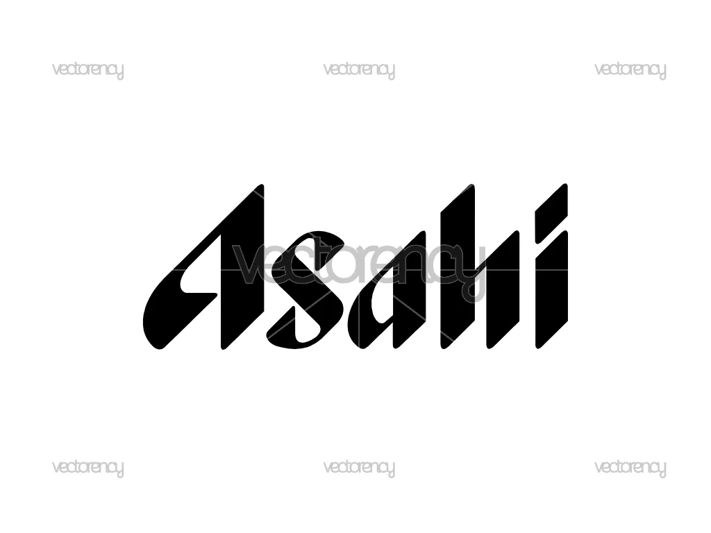 Asahi Black Color Logo SVG Digital Download Free