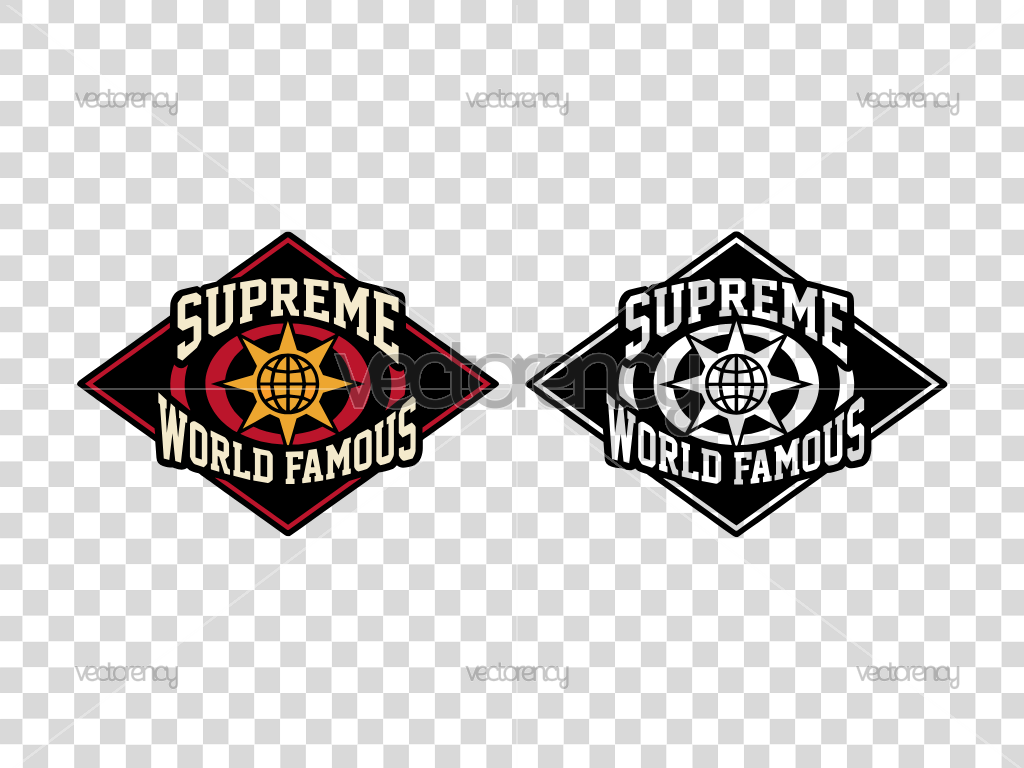 Supreme Retro Vector PNG Transparent