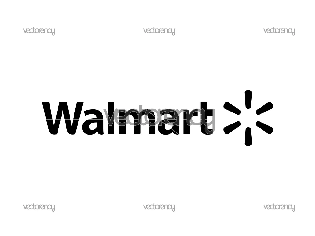 Walmart Logo Black SVG Free Download