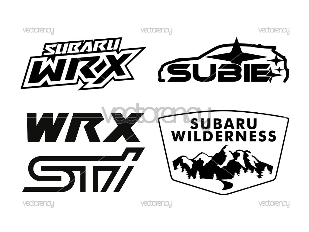 Subaru SVG Bundle Vector Wilderness Subie PNG