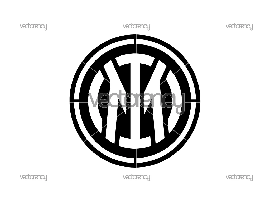 Inter Milan Stencil Cut File SVG PNG EPS DXF