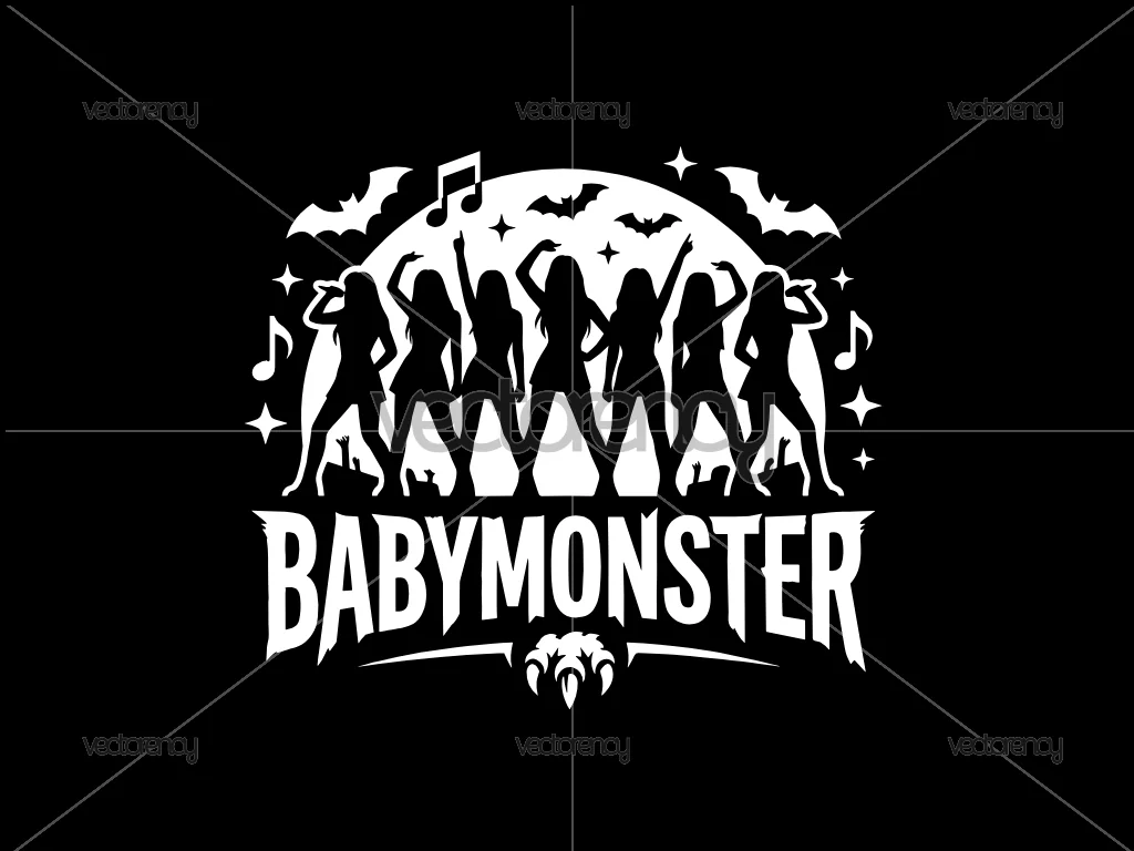 Babymonster Graphic Design Vector Premium SVG PNG