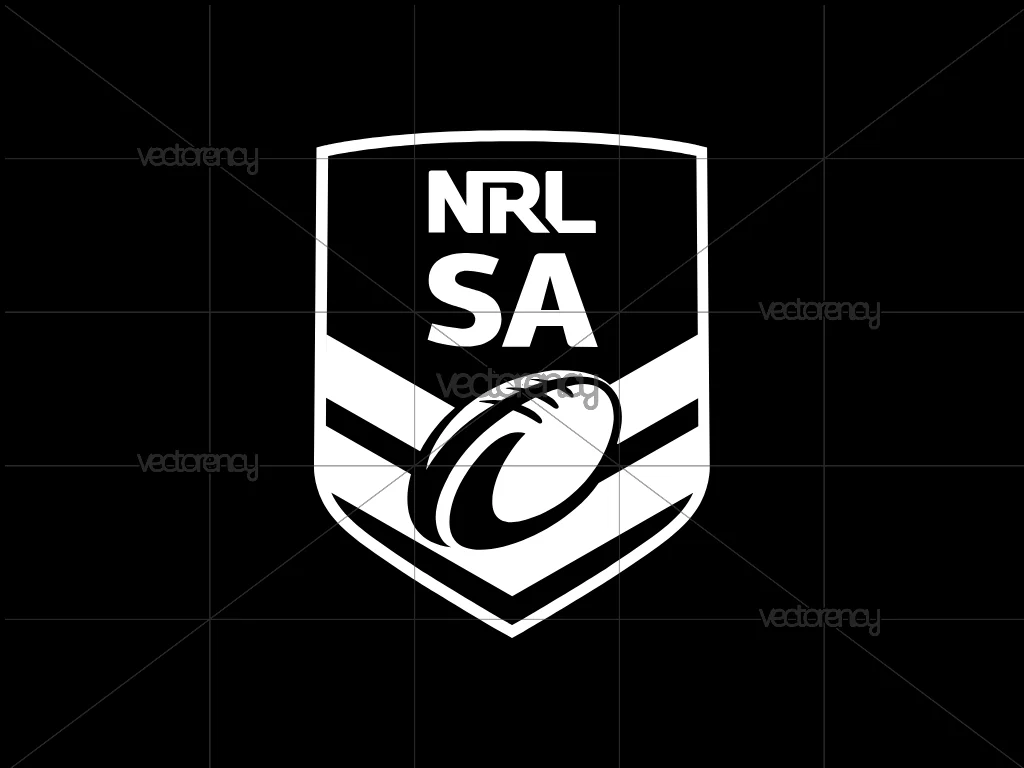 NRL SA Logo White SVG