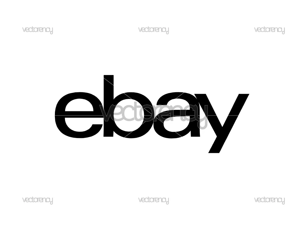 Ebay Black Logo SVG Free