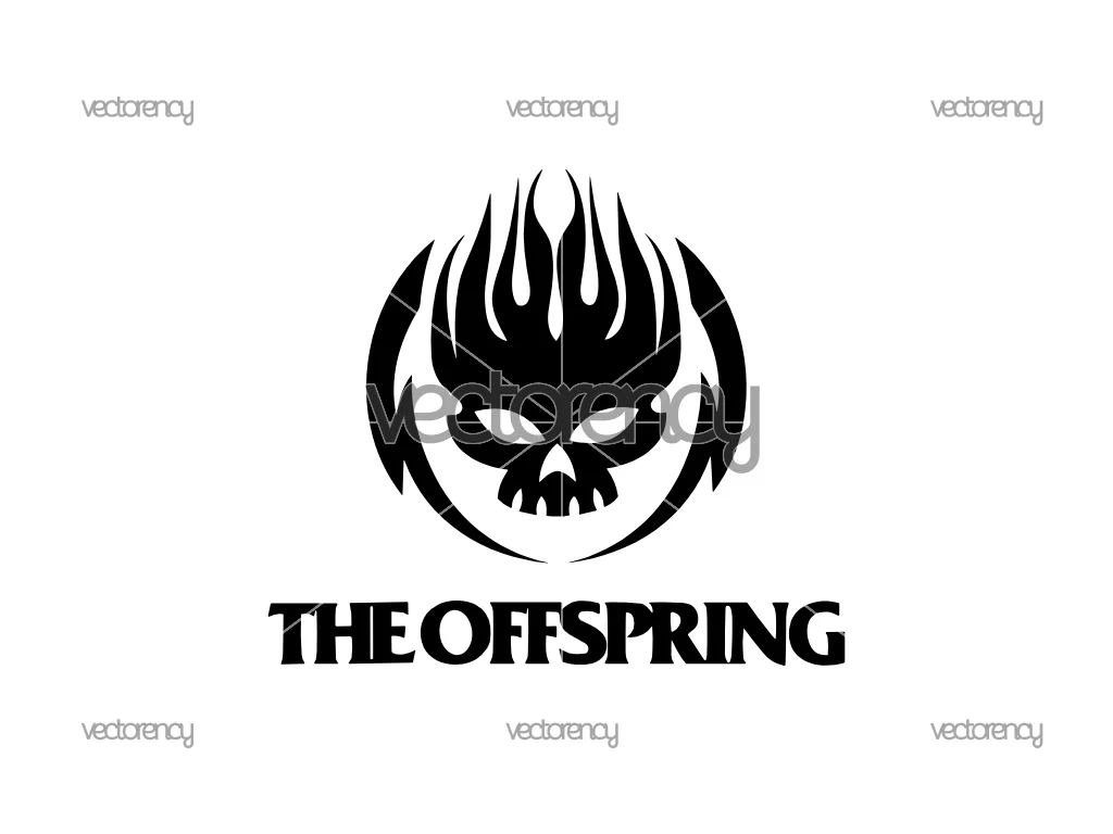 The Offspring Band Logo Vector Black