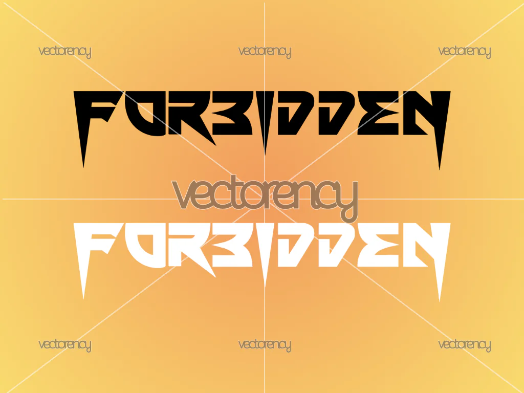 Forbidden Band Logo Vector SVG