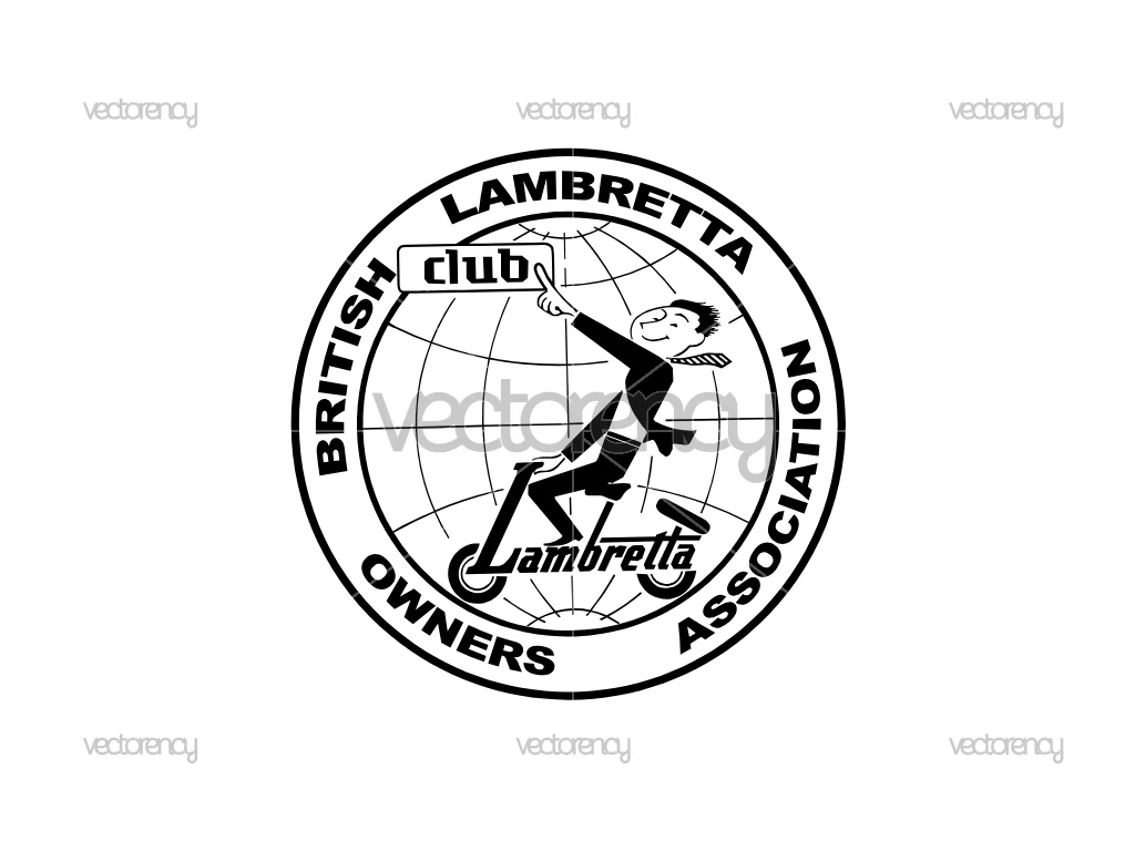 British Lambretta Owners Association Logo Vector SVG Cricut