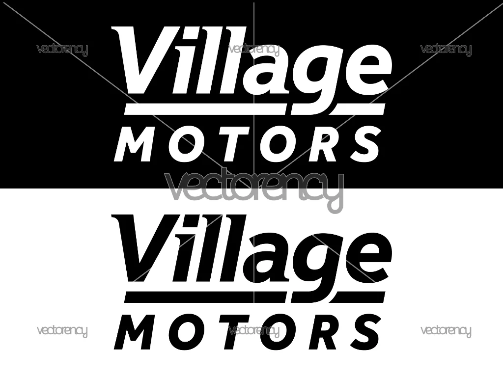Village Motors Logo SVG PNG