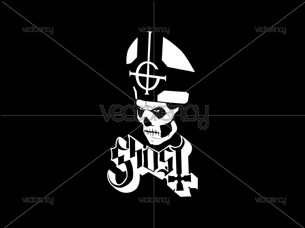 Ghost Band SVG Vector Image PNG