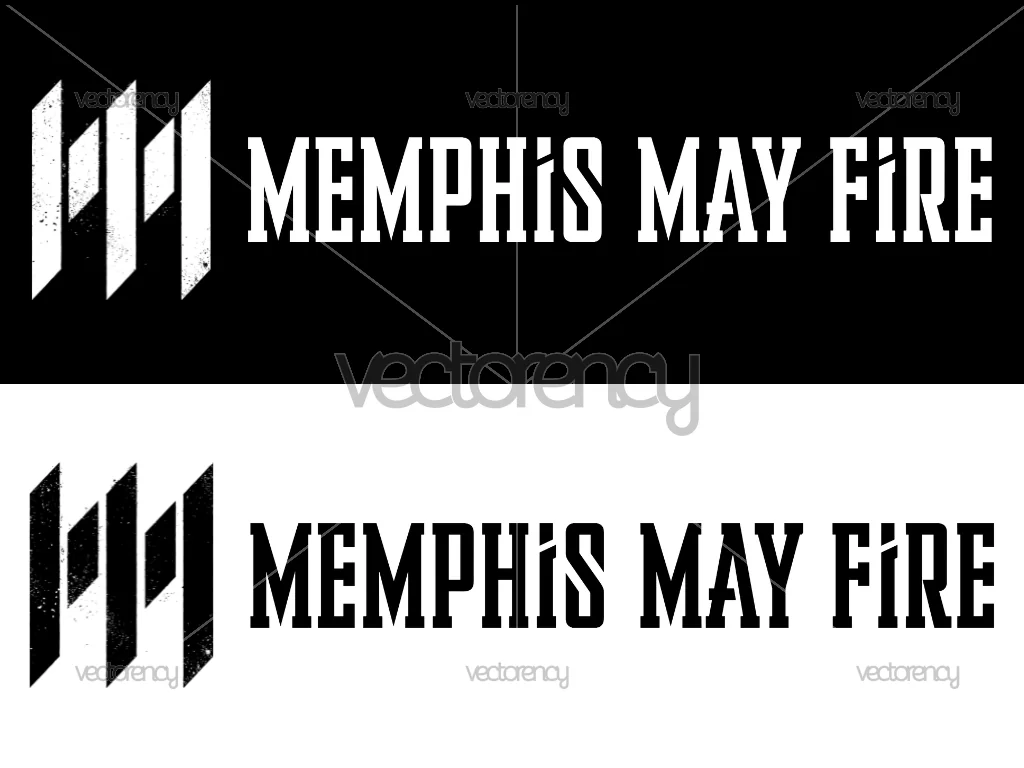 Memphis May Fire Logo Band SVG PNG Multicolor