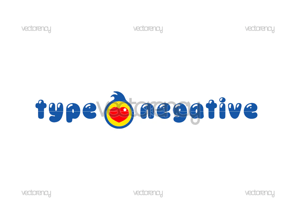 Type O Negative Logo Cute Inspired Plim Plim Vector PNG HD