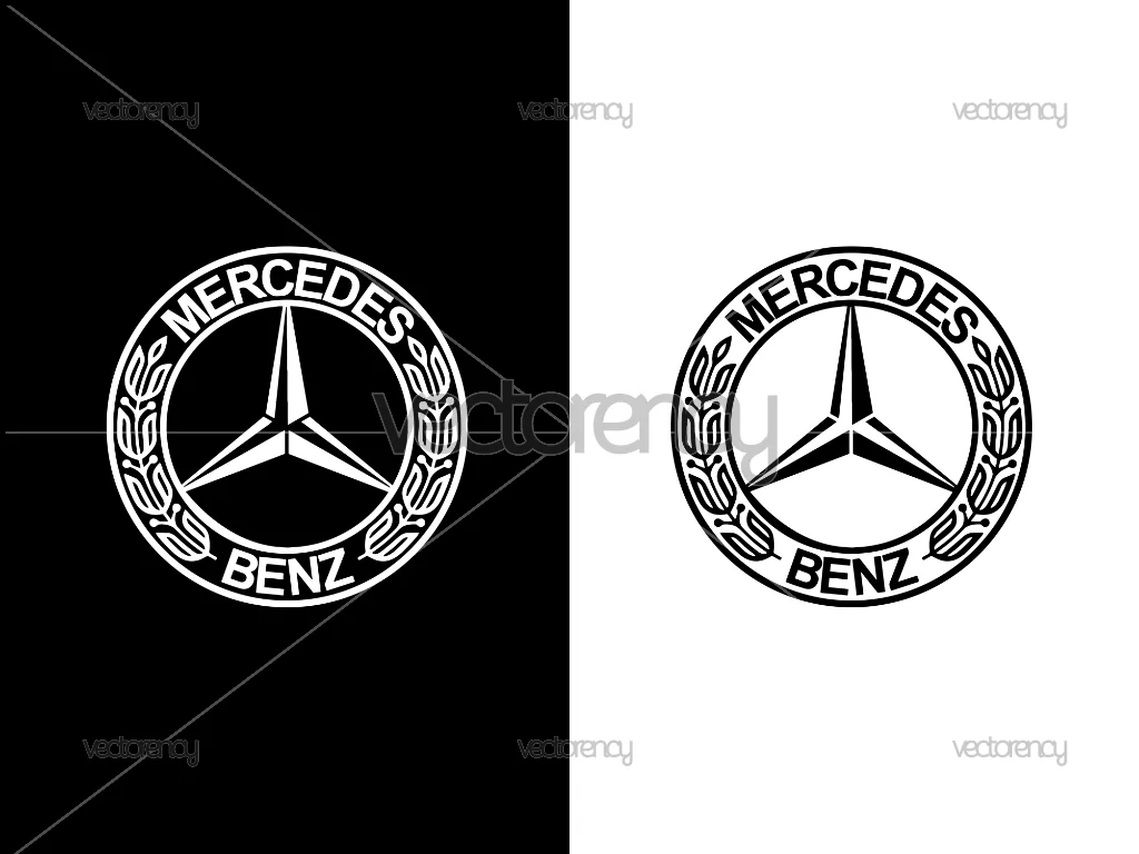 Mercedes Benz Logo Circle Vector SVG Image