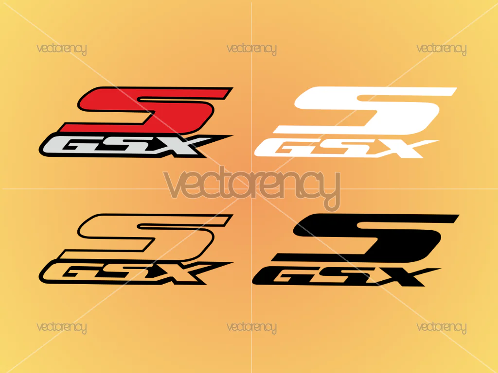 Suzuki GSX Logo Vector SVG Cutting File PNG EPS