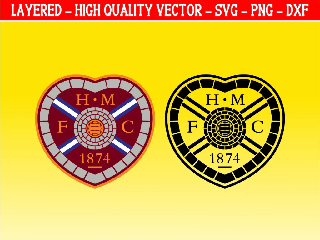 Heart of Midlothian Logo SVG Vector Image