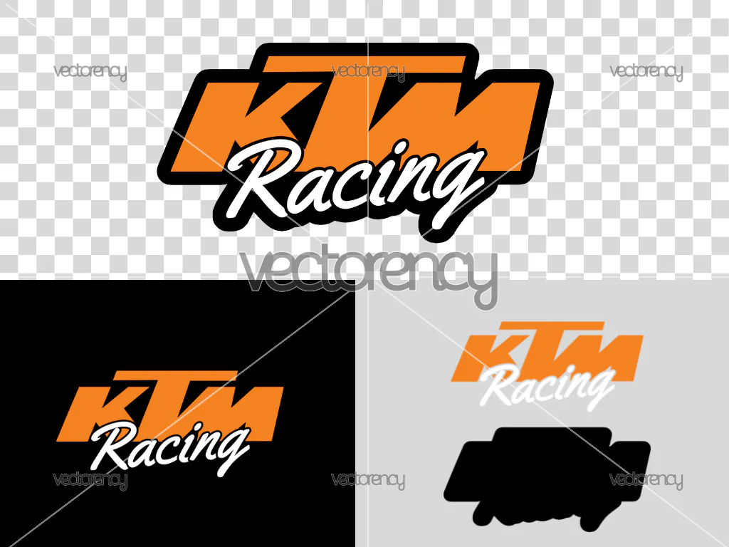 KTM Racing Logo Vector SVG Layered PNG HD